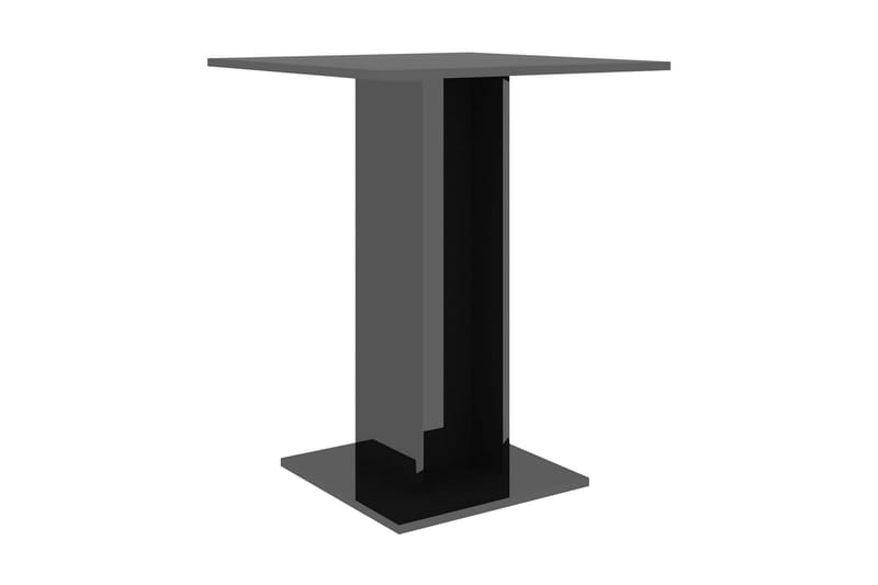 Bistrobord svart högglans 60x60x75 cm spånskiva - Svart - Alla Möbler - Utemöbler - Balkongmöbler