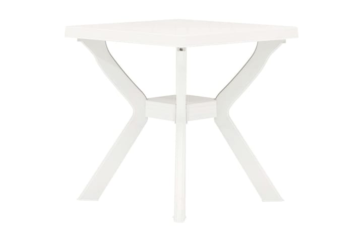 Cafébord vit 70x70x72 cm plast - Vit - Alla Möbler - Utemöbler - Balkongmöbler
