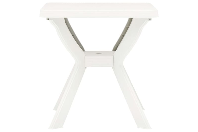Cafébord vit 70x70x72 cm plast - Vit - Alla Möbler - Utemöbler - Balkongmöbler