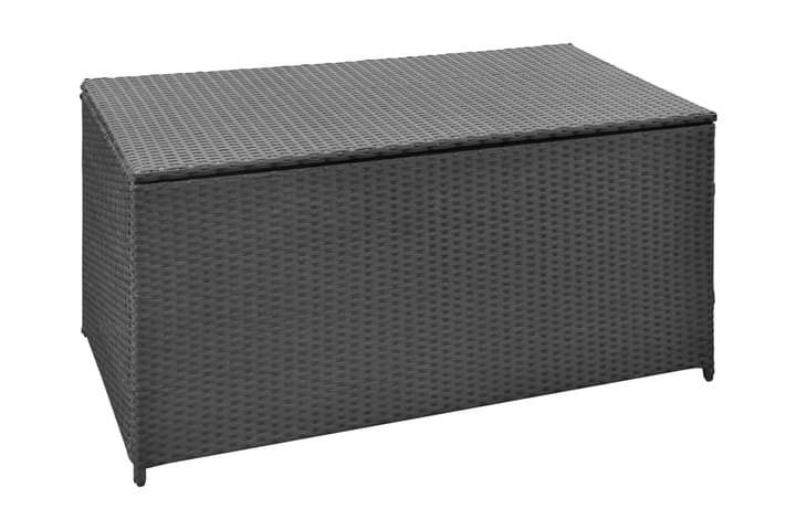 Dynbox 120x50x60 cm konstrotting svart - Svart - Alla Möbler - Utemöbler - Dynboxar & möbelskydd