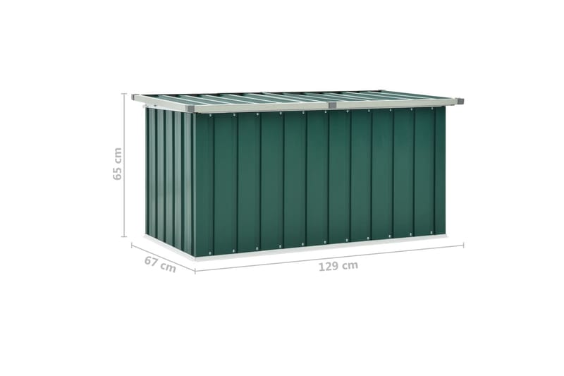 Dynbox grön 129x67x65 cm - Grön - Alla Möbler - Utemöbler - Dynboxar & möbelskydd