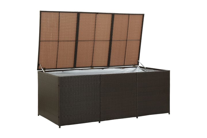 Dynbox konstrotting 180x90x75 cm brun - Brun - Alla Möbler - Utemöbler - Dynboxar & möbelskydd