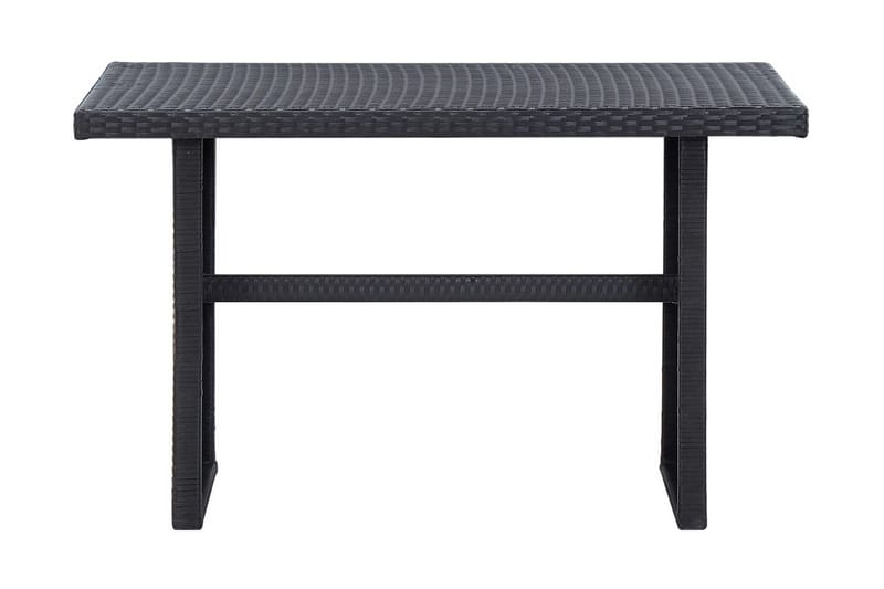 Trädgårdsbord svart 110x60x67 cm konstrotting - Svart - Alla Möbler - Utemöbler - Konstrottingmöbler