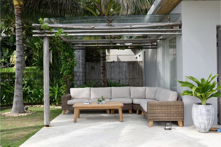 Bahamas Loungegrupp 6-sits - Beige - Alla Möbler - Utemöbler - Loungemöbler