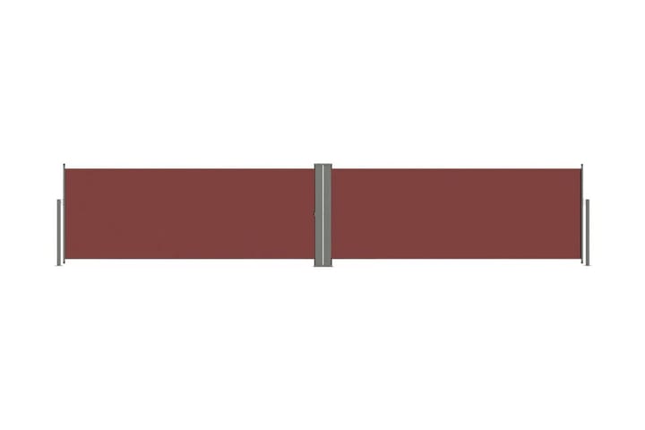 Infällbar sidomarkis 117x600 cm brun - Brun - Alla Möbler - Utemöbler - Övrigt utomhus