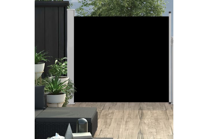 Infällbar sidomarkis 170x300 cm svart - Svart - Alla Möbler - Utemöbler - Övrigt utomhus
