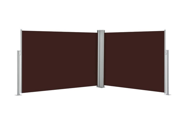 Infällbar sidomarkis brun 100x1000 cm - Brun - Alla Möbler - Utemöbler - Övrigt utomhus