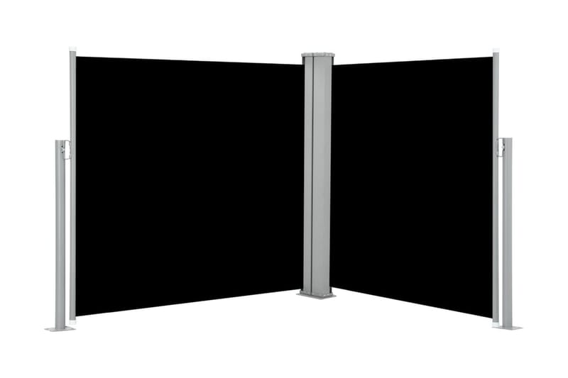 Infällbar sidomarkis svart 100x600 cm - Svart - Alla Möbler - Utemöbler - Övrigt utomhus