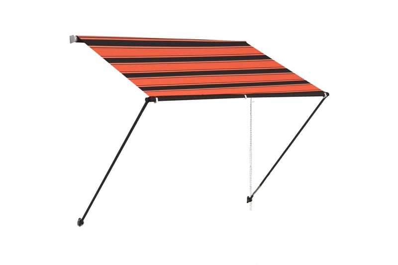 Markis med LED 200x150 cm orange och brun - Flerfärgad - Alla Möbler - Utemöbler - Övrigt utomhus