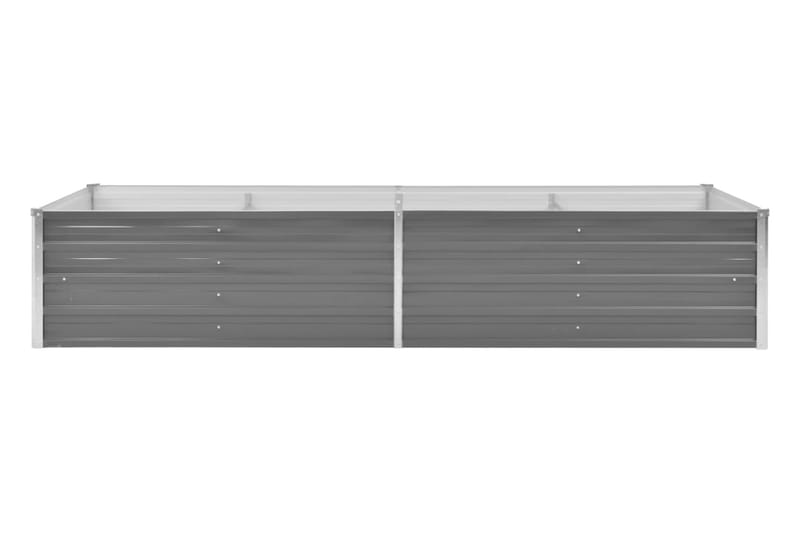 Odlingslåda upphöjd galvaniserat stål 240x80x45 cm grå - Grå - Alla Möbler - Utemöbler - Övrigt utomhus