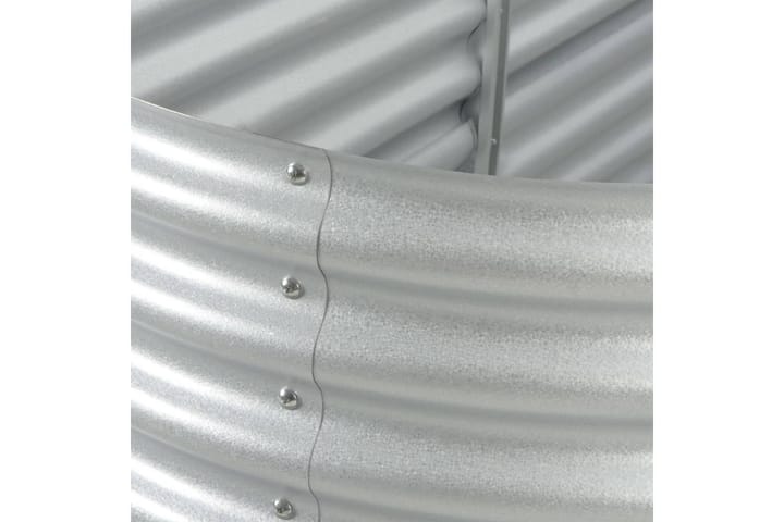 Odlingslåda upphöjd galvaniserat stål 320x80x44 cm silver - Silver - Alla Möbler - Utemöbler - Övrigt utomhus