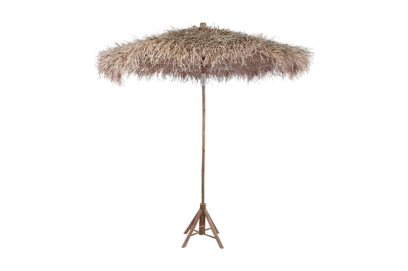 Bambuparasoll med bananbladstak 210 cm - Brun - Alla Möbler - Utemöbler - Loungemöbler