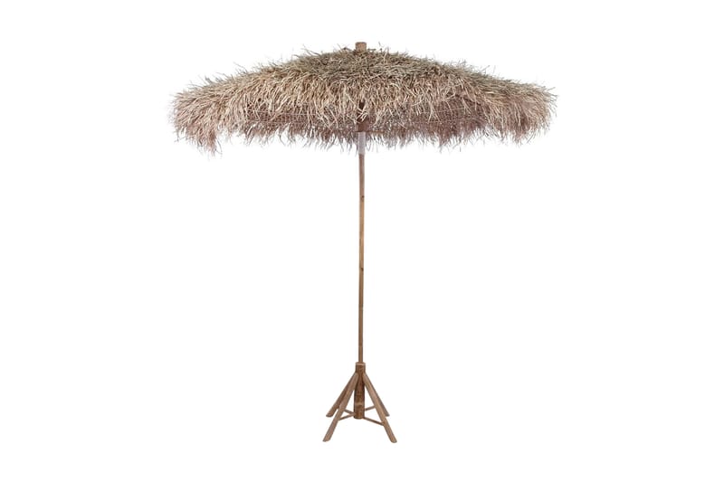 Bambuparasoll med bananbladstak 270 cm - Brun - Alla Möbler - Utemöbler - Parasoller