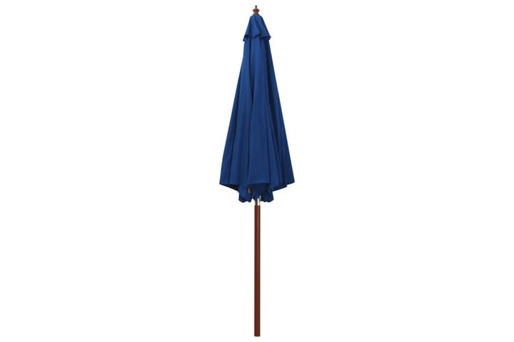 Parasoll med trästolpe 300x258 cm blå - Blå - Alla Möbler - Utemöbler - Parasoller