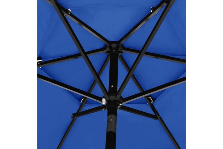 Trädgårdsparasoll med aluminiumstång 2,5 m azurblå - Alla Möbler - Utemöbler - Parasoller