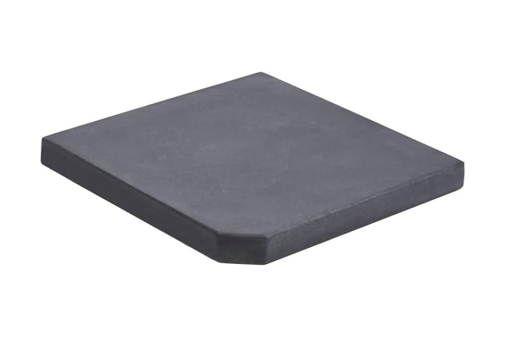 Viktplatta för parasoll svart granit fyrkantig 25 kg - Svart - Alla Möbler - Utemöbler - Parasoller