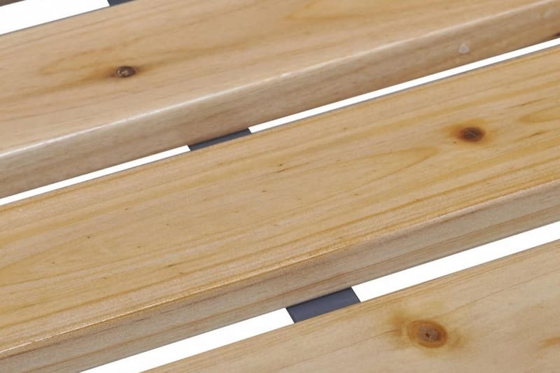 Trädgårdsbänk 120 cm trä och järn - Brun - Alla Möbler - Utemöbler - Trädgårdsbänkar