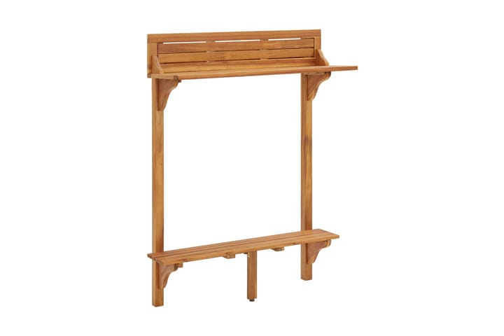 Balkongbord 90x37x122,5 cm massivt akaciaträ - Brun - Alla Möbler - Utemöbler - Trämöbler