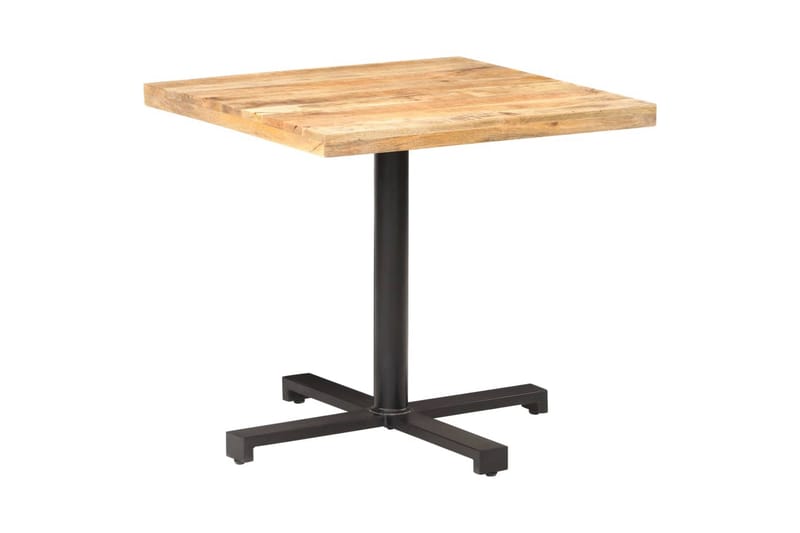 Cafébord fyrkantigt 80x80x75 cm grovt mangoträ - Brun - Alla Möbler - Utemöbler - Balkongmöbler