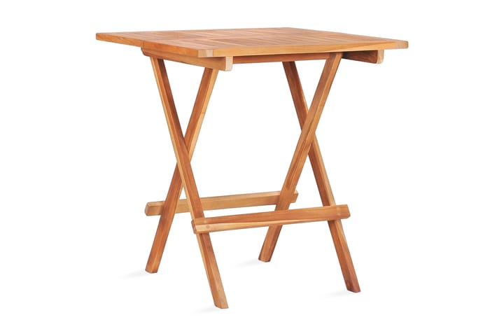 Hopfällbart cafébord 60x60x65 cm massiv teak - Brun - Alla Möbler - Utemöbler - Balkongmöbler
