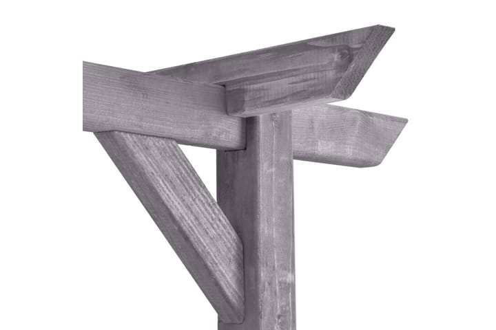 Pergola grå 200x40x205 cm impregnerad furu - Grå - Alla Möbler - Utemöbler - Trämöbler